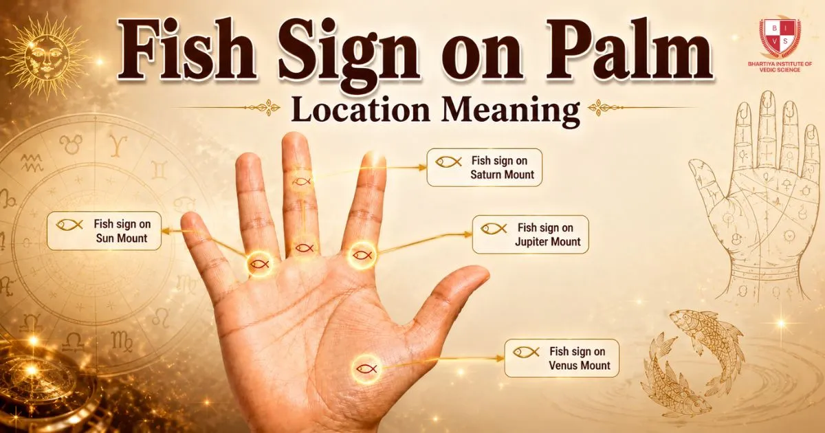 Fish Sign on Palm Location Meaning